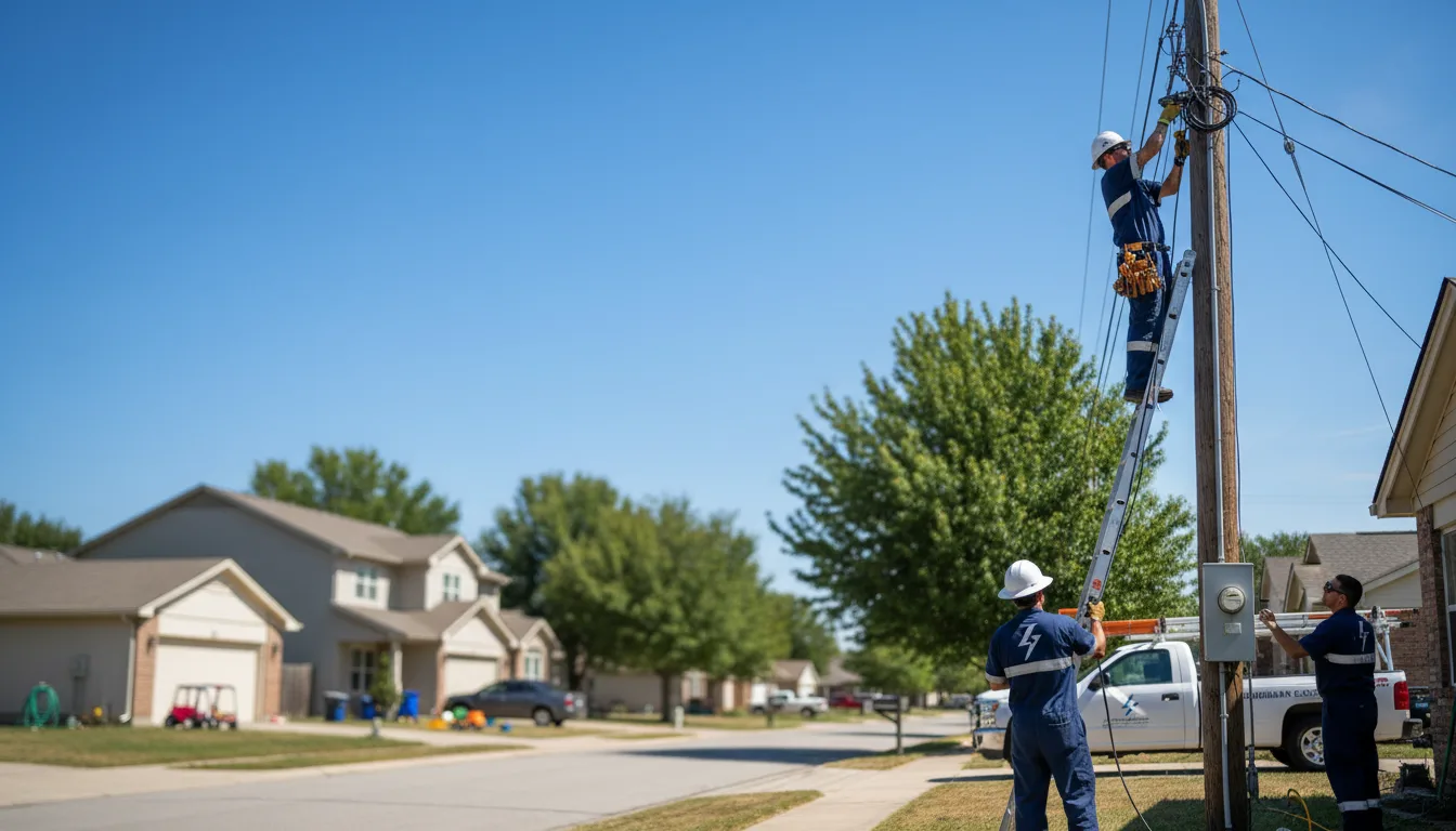 Residential electrician providing installation services in Hartford, WV